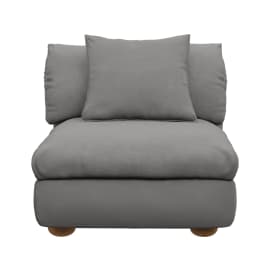 Tully California Slate Armless Sofa Chair Module