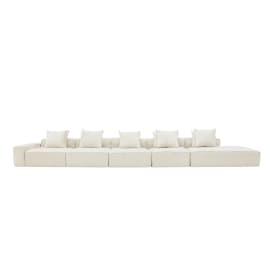 Riley Muse Flax 6 Seater Terminal Right Modular Sofa