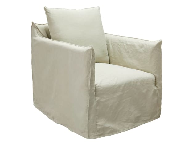 Como Linen Occasional Chair Oatmeal - 1 Seater color Oatmeal