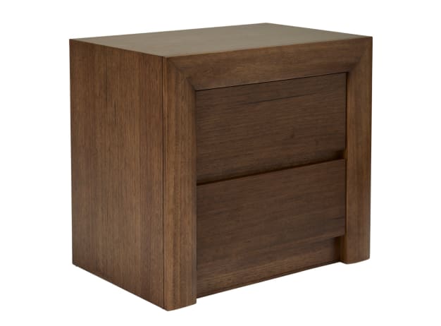 Bellambi Dark Messmate Bedside Table - 2 Drawer color Dark