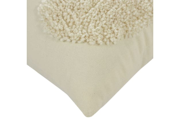 Taos Cushion Cotton Wool Natural - 50cm x 50cm color Natural