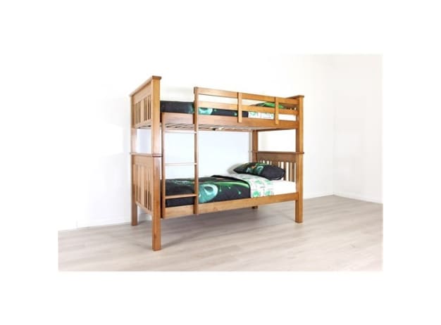 Bailey Bunk Bed Rich Honey color Timber