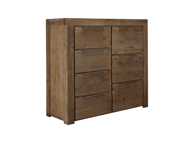 Hobart Tallboy Brushed - 7 Drawer color Rustic Brown