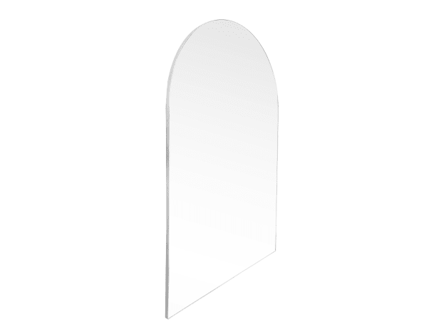 Mansour Arched Floor Mirror (Large) White - 140cm x 215cm color White