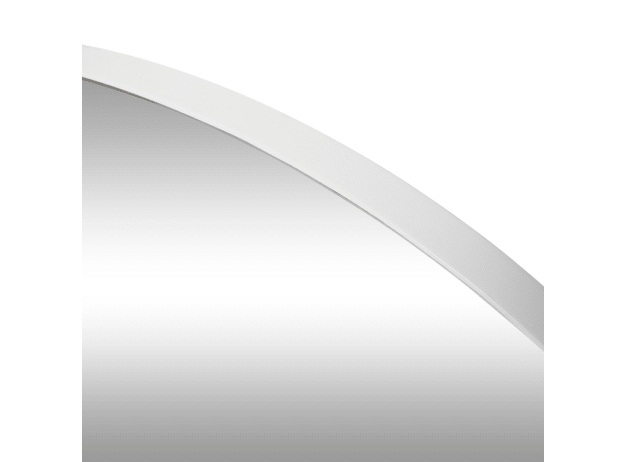 Minim Round Wall Mirror White - 120cm color White