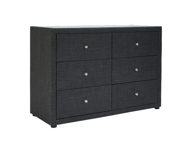 Metro Dresser Charcoal - 6 Drawer color Charcoal