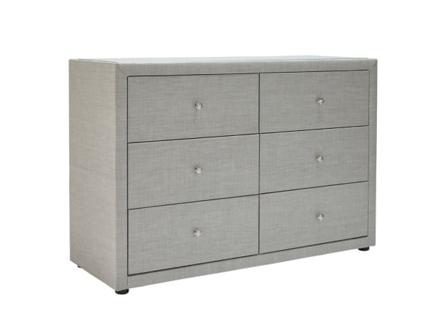 Metro Dresser Light Grey - 6 Drawer color Light Grey