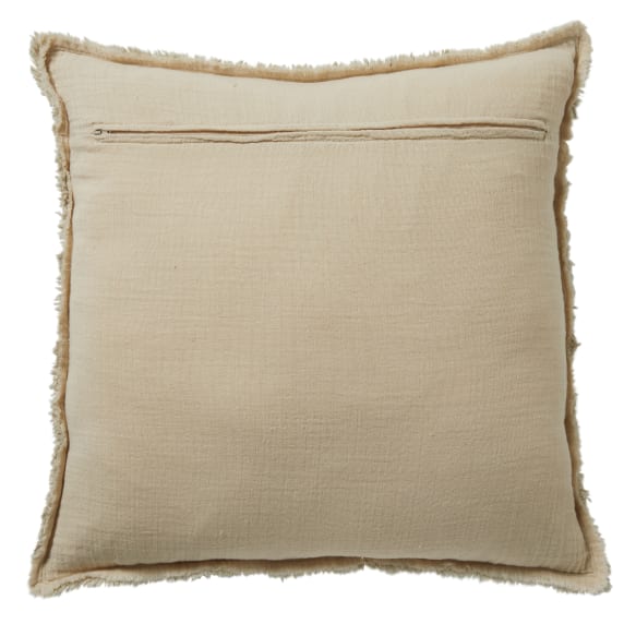 Kasha Linen Cushion Natural Beige - 50cm x 50cm color Beige