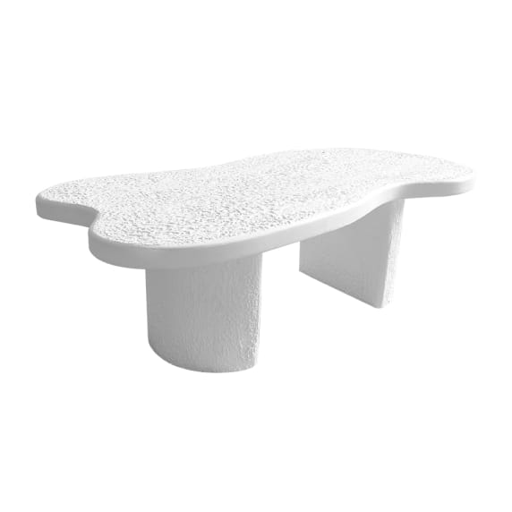 Lazarro Coffee Table White color White