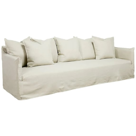 Como Linen Sofa Oatmeal - 3.5 Seater color Oatmeal