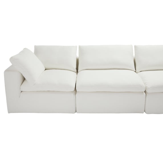 Cloud Duxton Snow Modular Sofa - 5 Piece color Snow