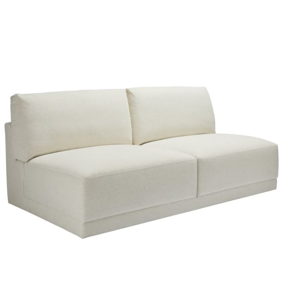 Haven California 2 Seater Armless Sofa Module Ivory color Ivory