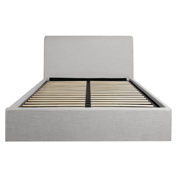 Forbes Lift Storage Bed Light Grey color Light Grey