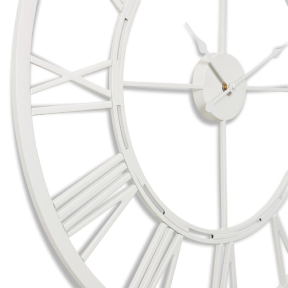 Kingston Wall Clock White - 101cm x 5cm color White