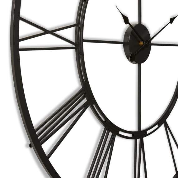 Kingston Wall Clock Black - 101cm x 5cm color Black