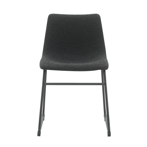 Montana Dining Chair Boucle Black color Boucle Black