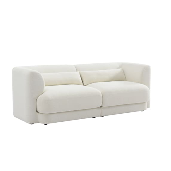 Santa Monica Modular Sofa Boucle Ivory - 2 Seater color Ivory