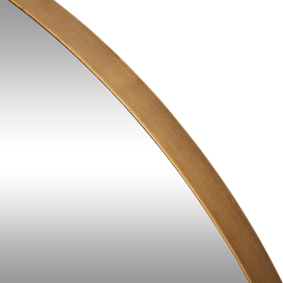 Minim Round Wall Mirror Gold - 90cm color Gold