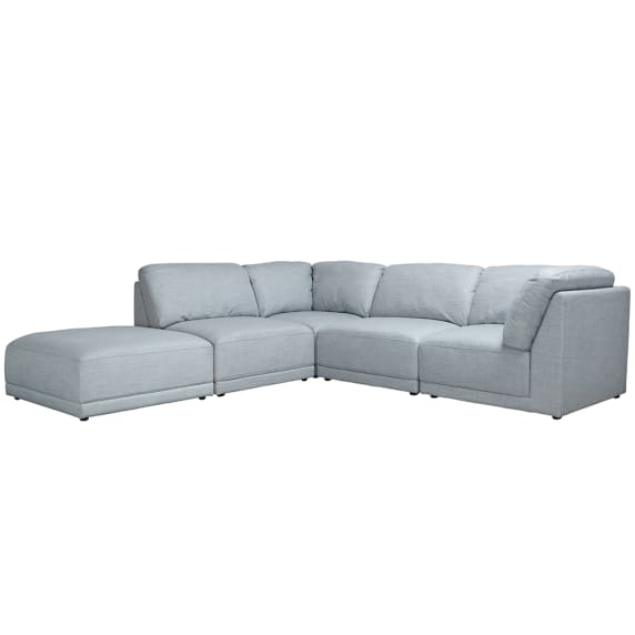 Amelia Modular Sofa Blue Haze - 5 Piece color Blue Haze