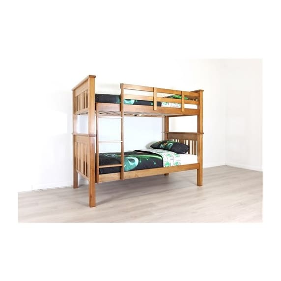 Bailey Bunk Bed Rich Honey color Timber