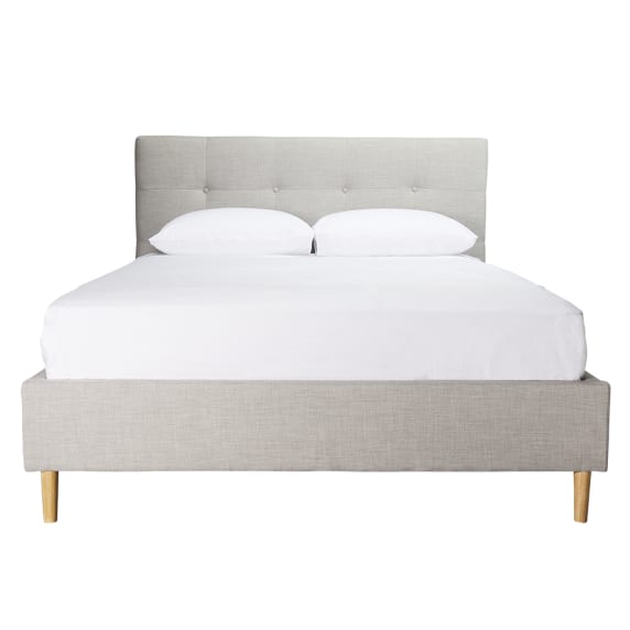 Talia Bed Frame Light Grey color Light Grey