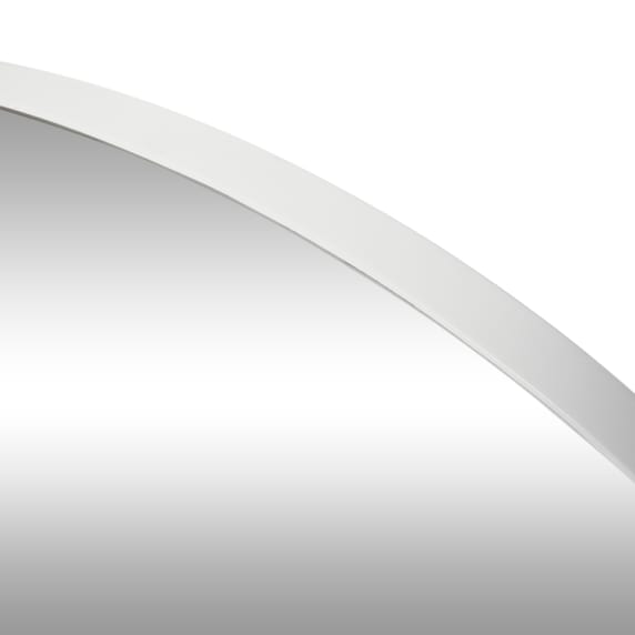 Minim Round Wall Mirror White - 90cm color White