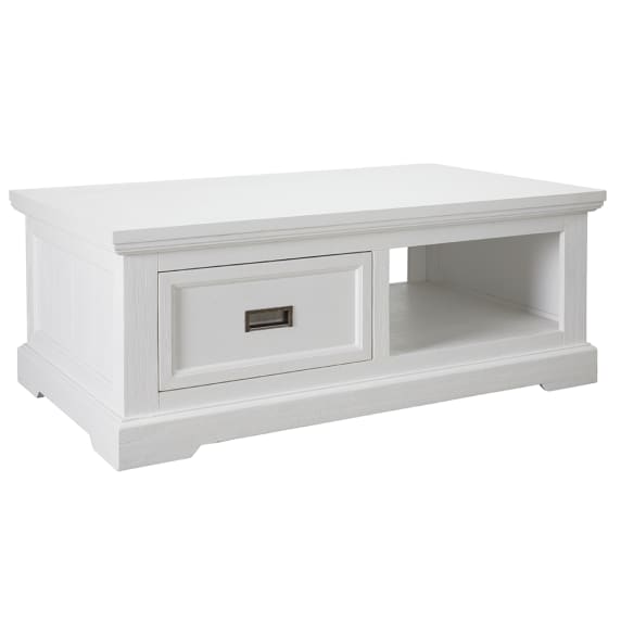 Aspen Coffee Table Brushed White color Brushed White