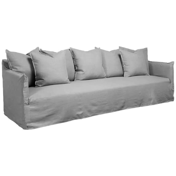 Como Linen Sofa Stone - 3.5 Seater color Stone
