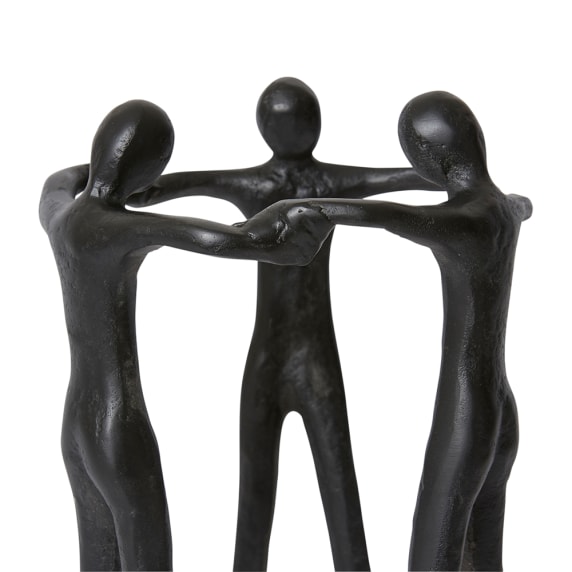 Friendship Sculpture Black - 23cm x 22cm color Black