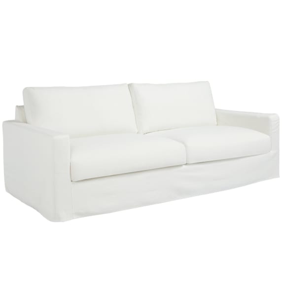 Sunday Sofa & Slip Cover Duxton Snow - 3 Seater color Snow