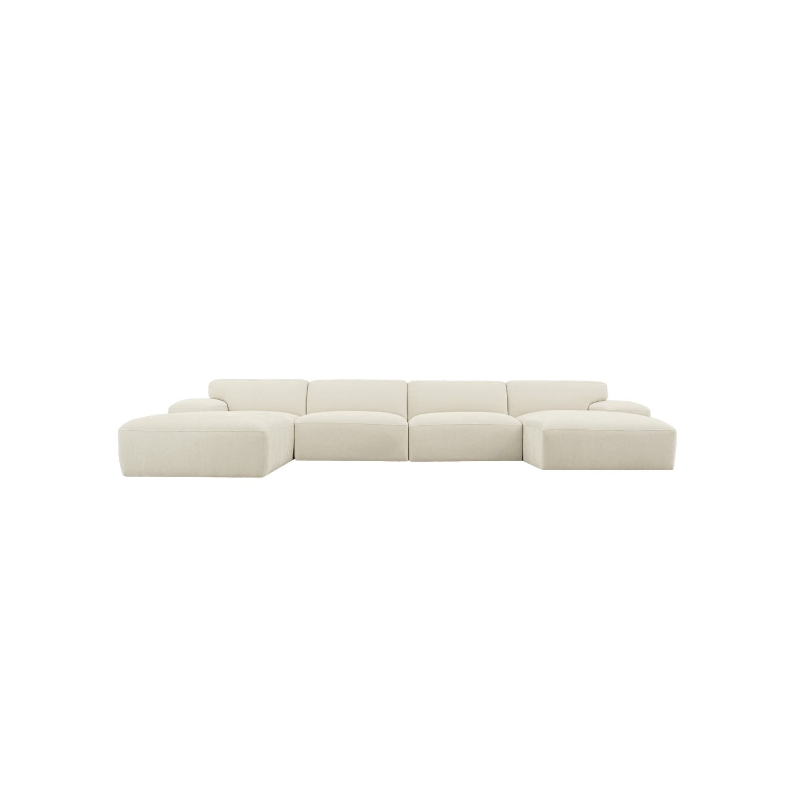 Buy Copenhagen Alpine Mist Chaise Sofa - 5 Seater U Shaped Modular - James Lane Australia