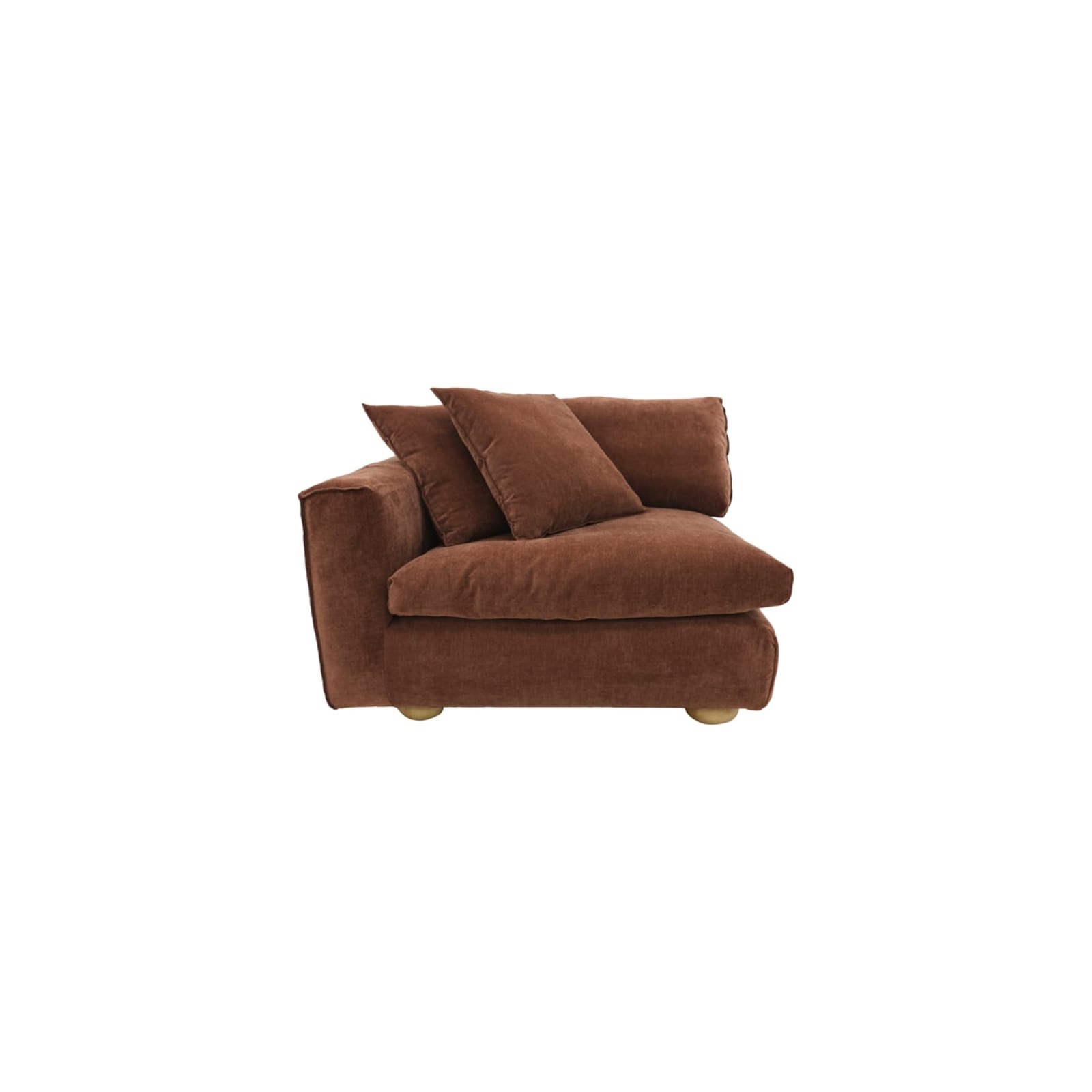 Buy Tully Muse Rust Left Arm Facing Chair Module - James Lane Australia