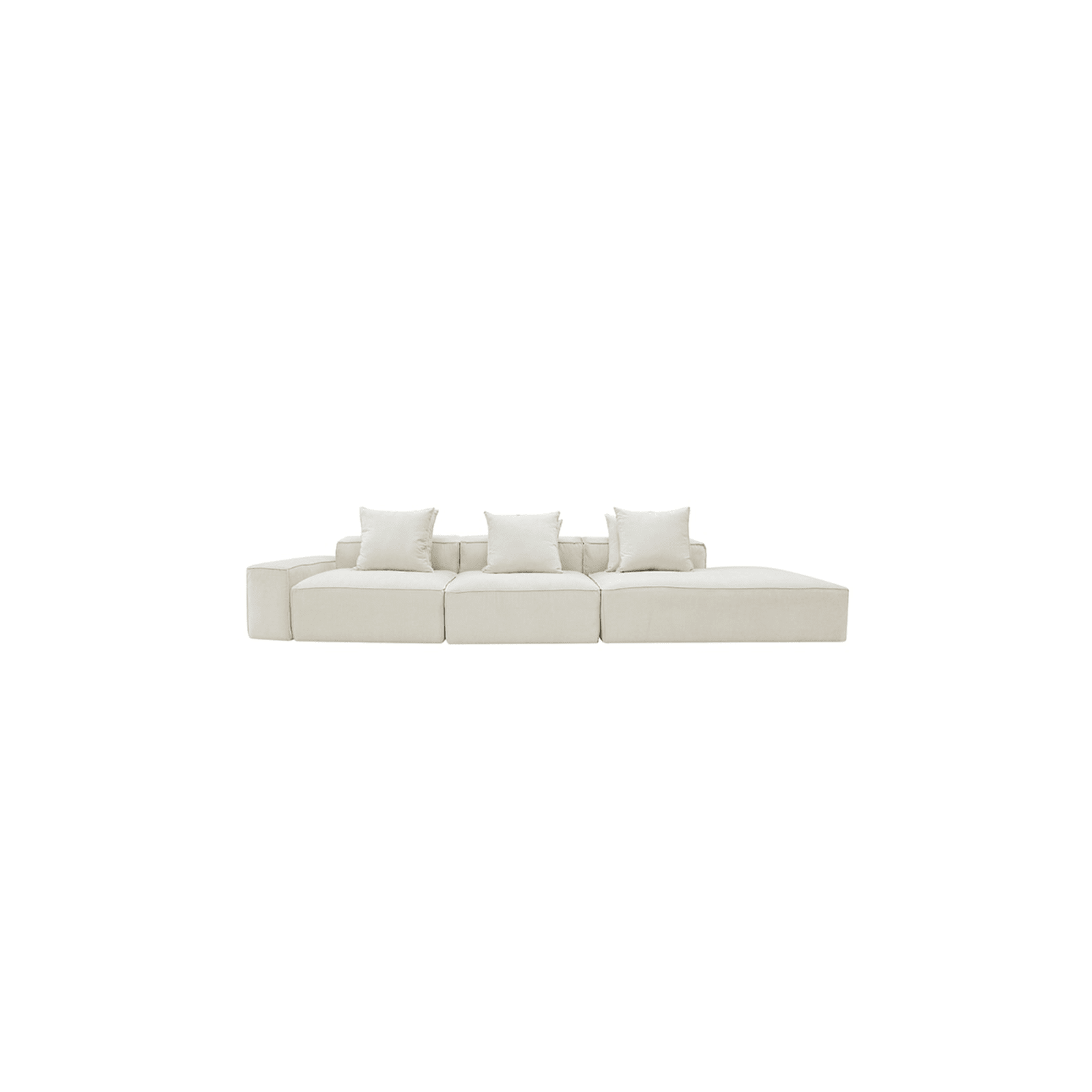 Buy Riley Muse Flax Modular Sofa - 4 Seater Sofa Right Terminal - James ...