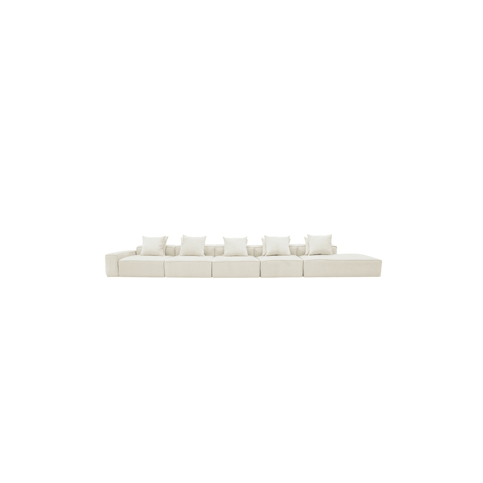 Buy Riley Muse Flax 6 Seater Terminal Right Modular Sofa - James Lane ...