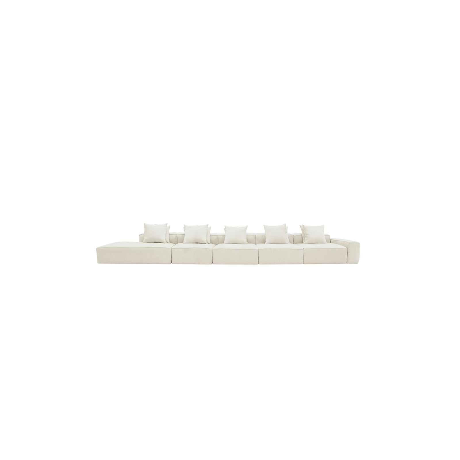 Buy Riley Muse Flax 6 Seater Terminal Left Modular Sofa - James Lane ...