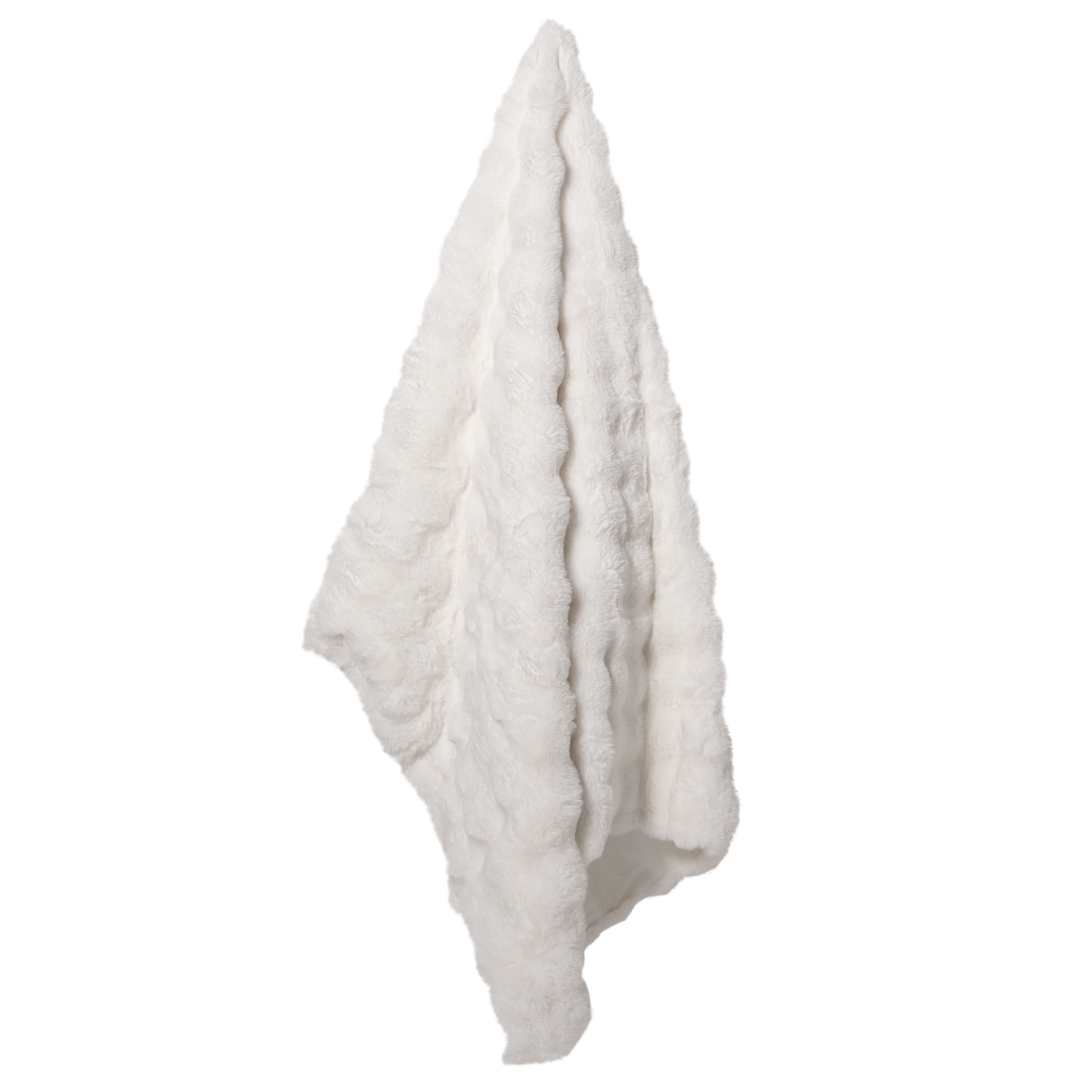 Buy Flurry Fur Throw White 130 cm x 180cm - James Lane Australia