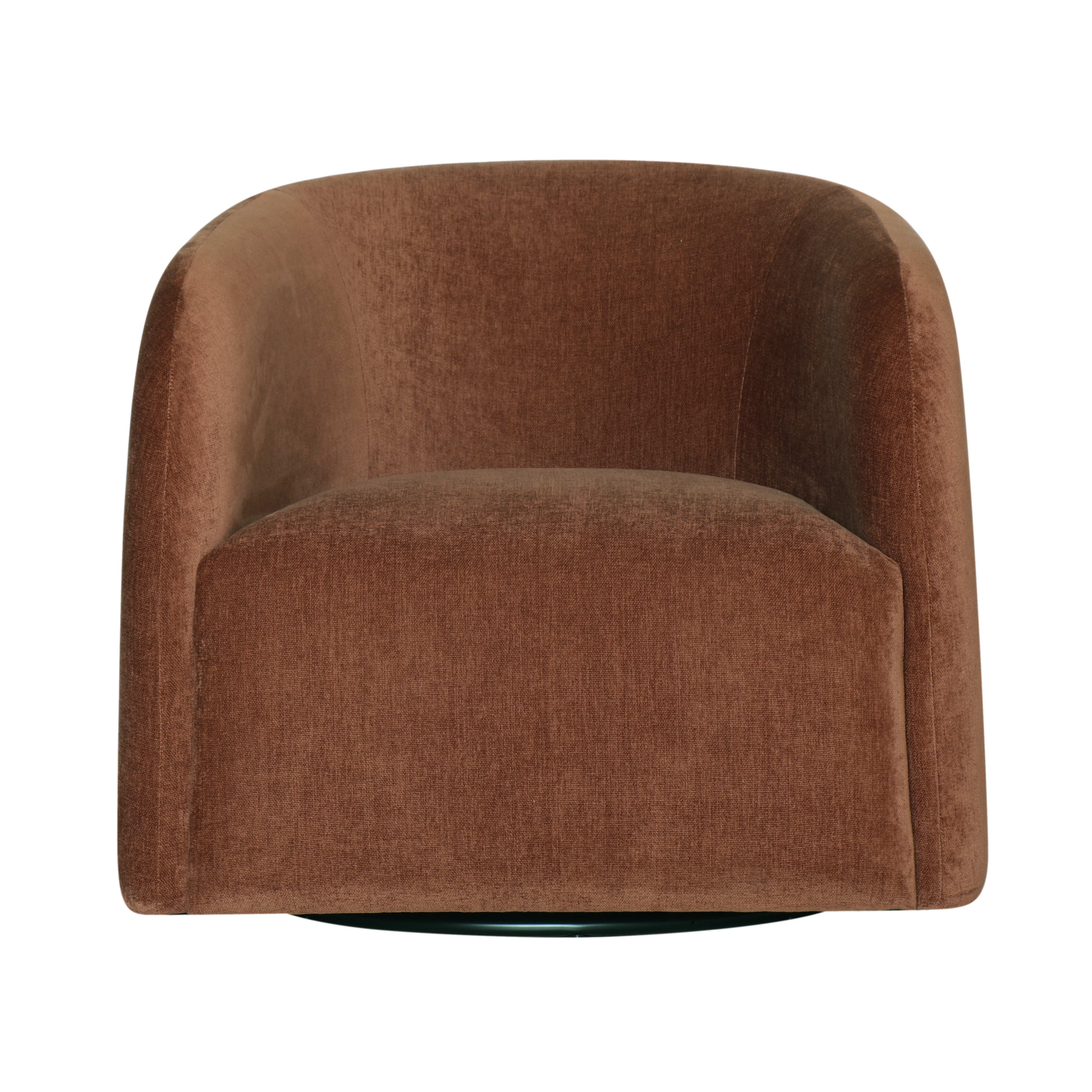 Decker Muse Rust Swivel Chair
