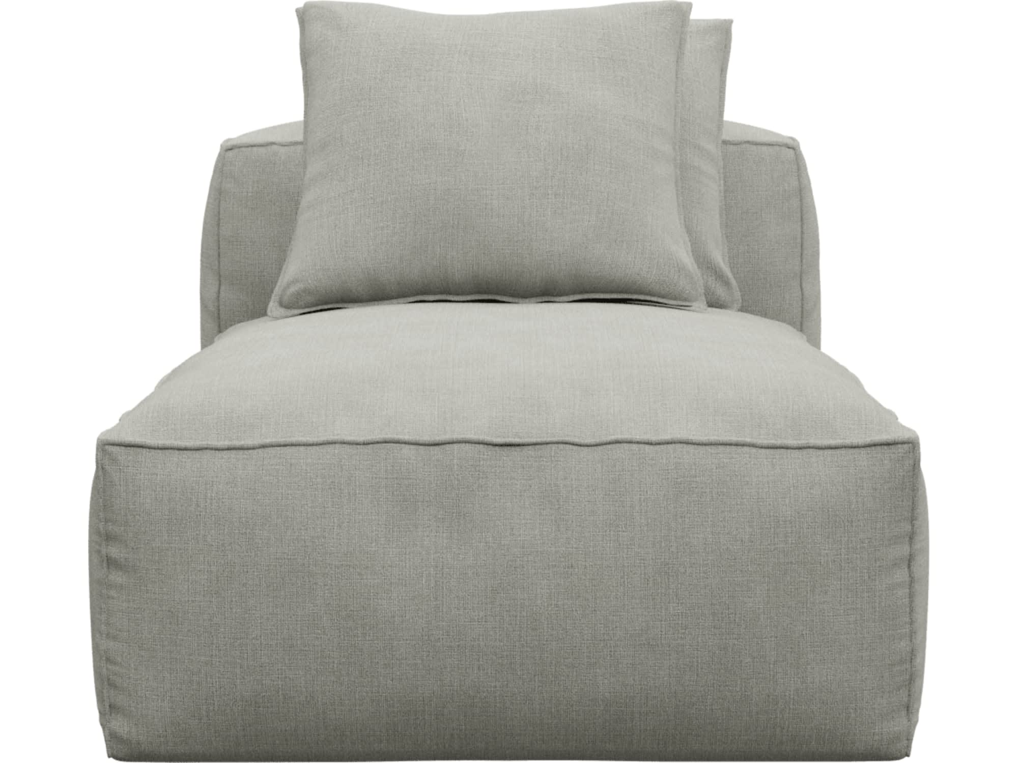 Riley Toorak Pebble Modular Sofa - 2 Seater Chaise