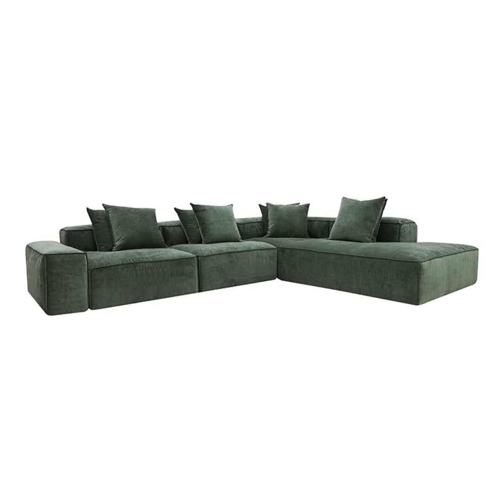 Riley Muse Forest Modular Sofa - 1x Arm, 2x Armless, 1x Right Terminal