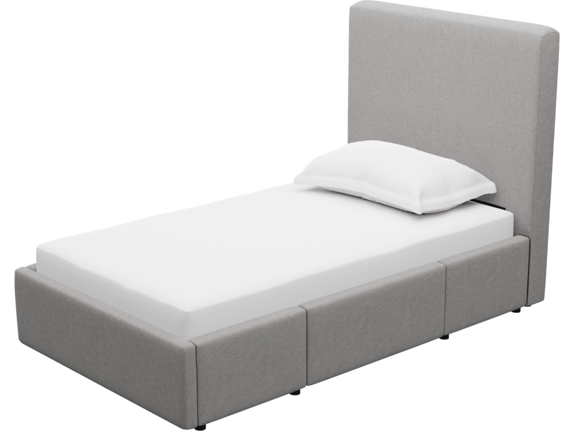 Aria Drawer Bed View Steel
