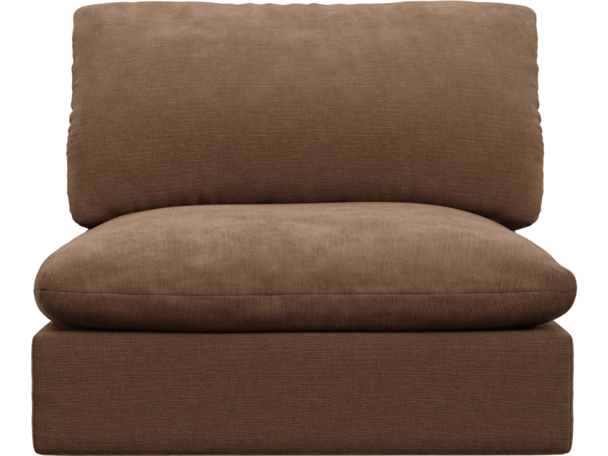 Willow Tribute Chestnut Armless Sofa Module