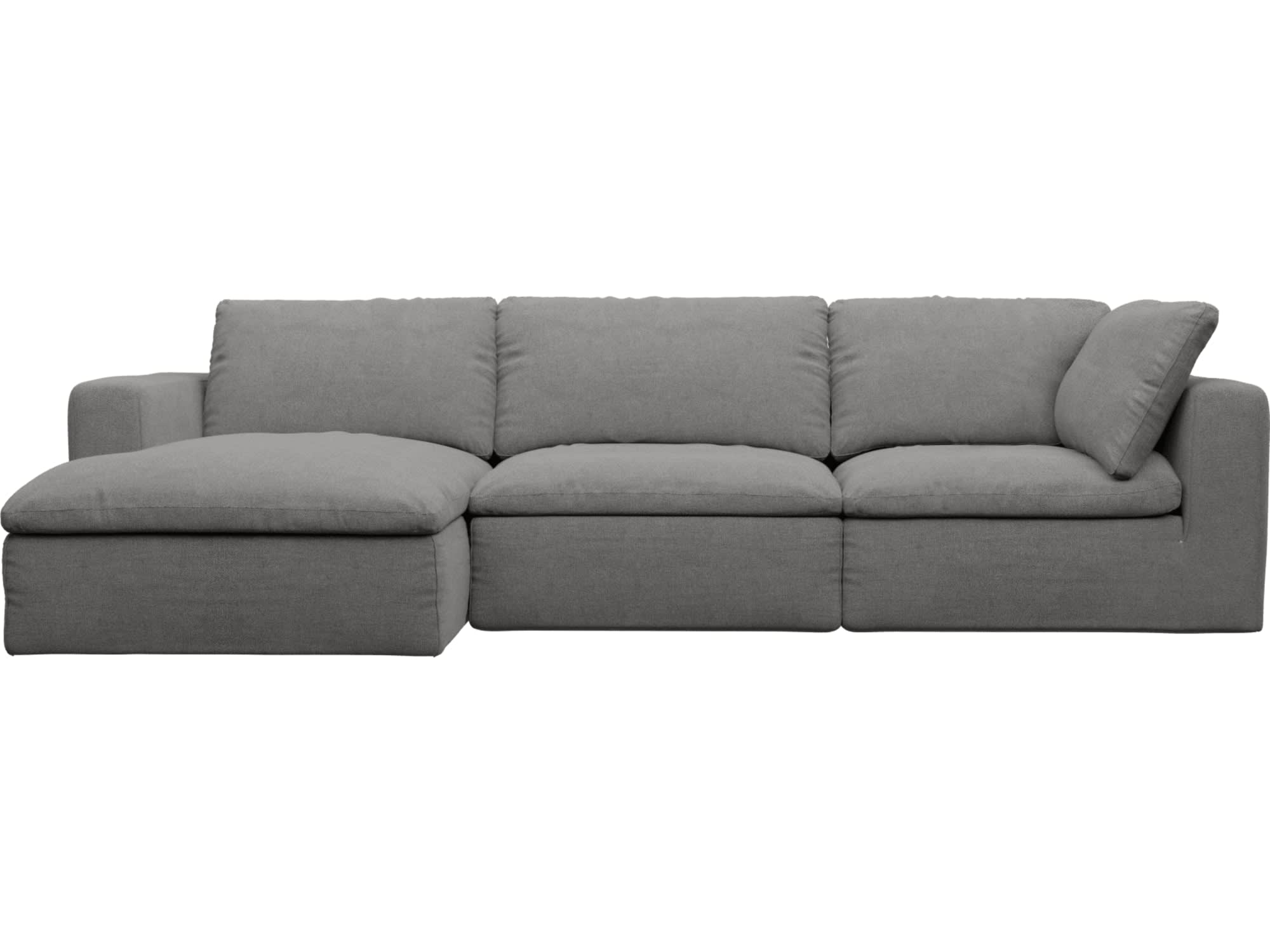 Cloud Deep California Slate Modular Sofa - 3 Seater Chaise