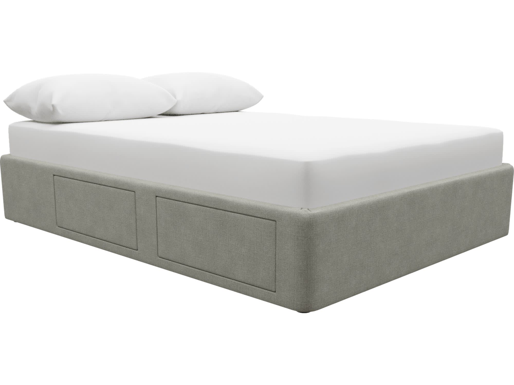 Zenith Storage Drawer Bed Base Toorak Pebble