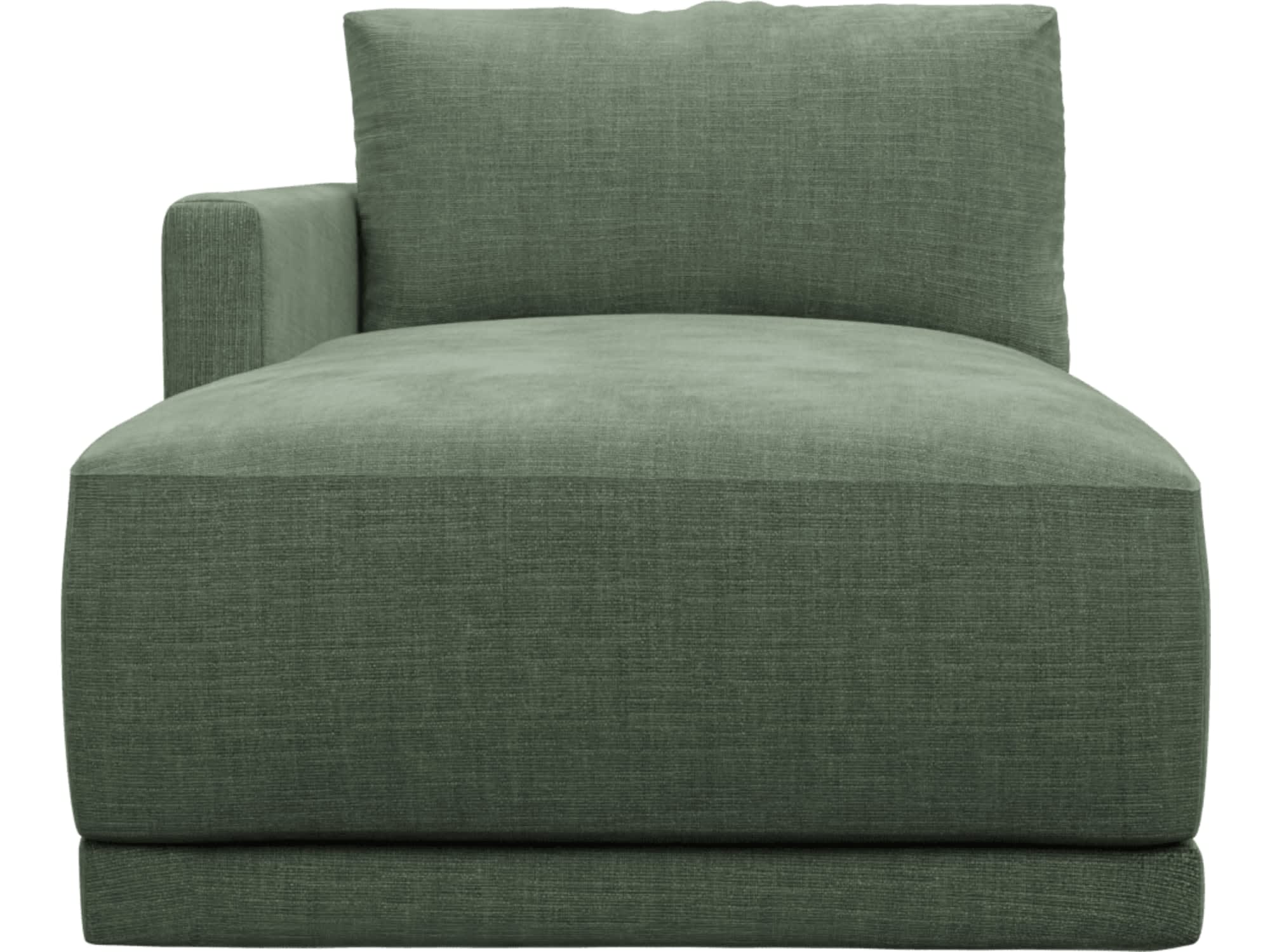 Haven Tribute Dark Jade Left Arm Facing Chaise Module