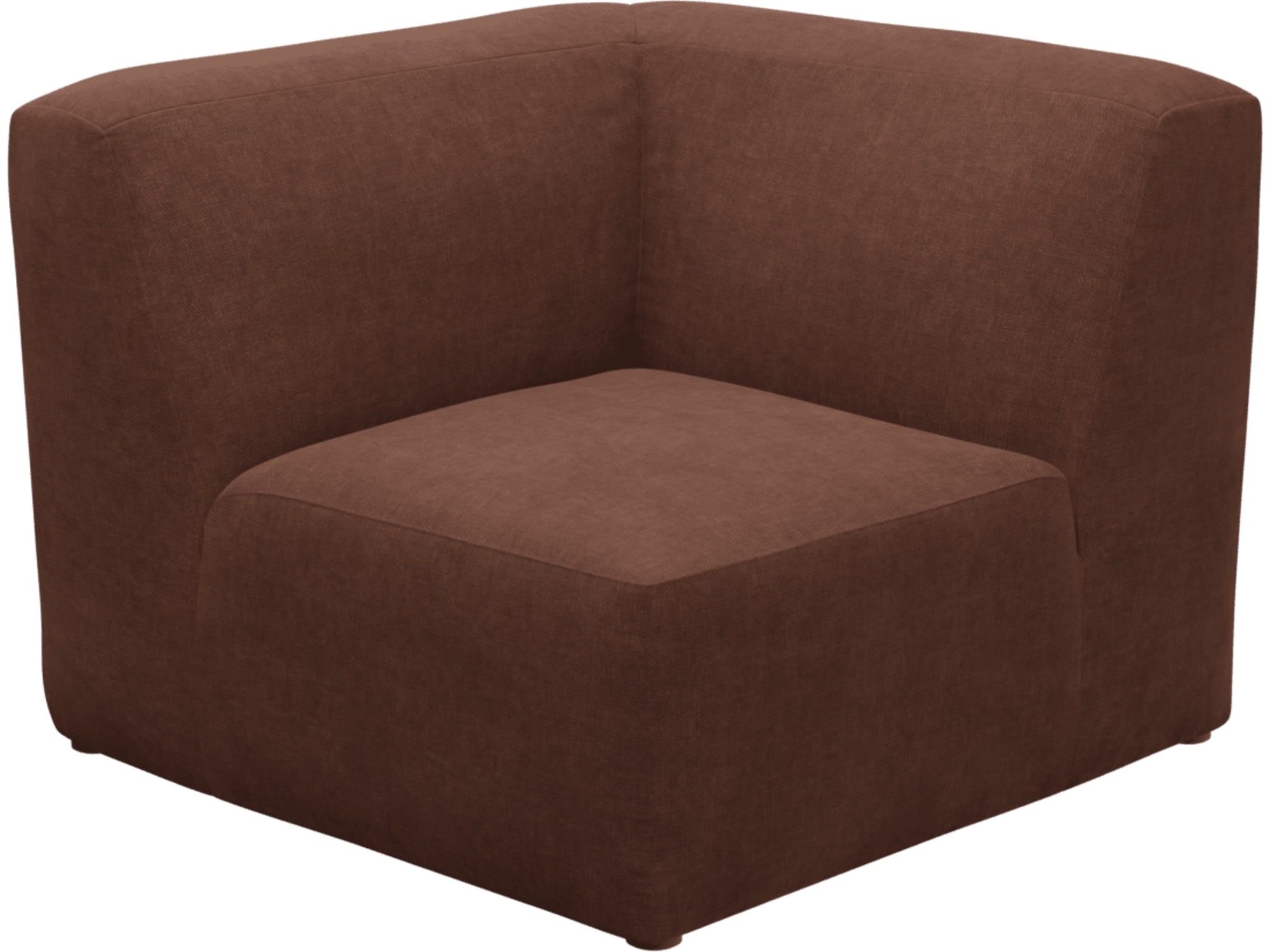 Copenhagen Muse Rust Square Corner Chair Sofa Module
