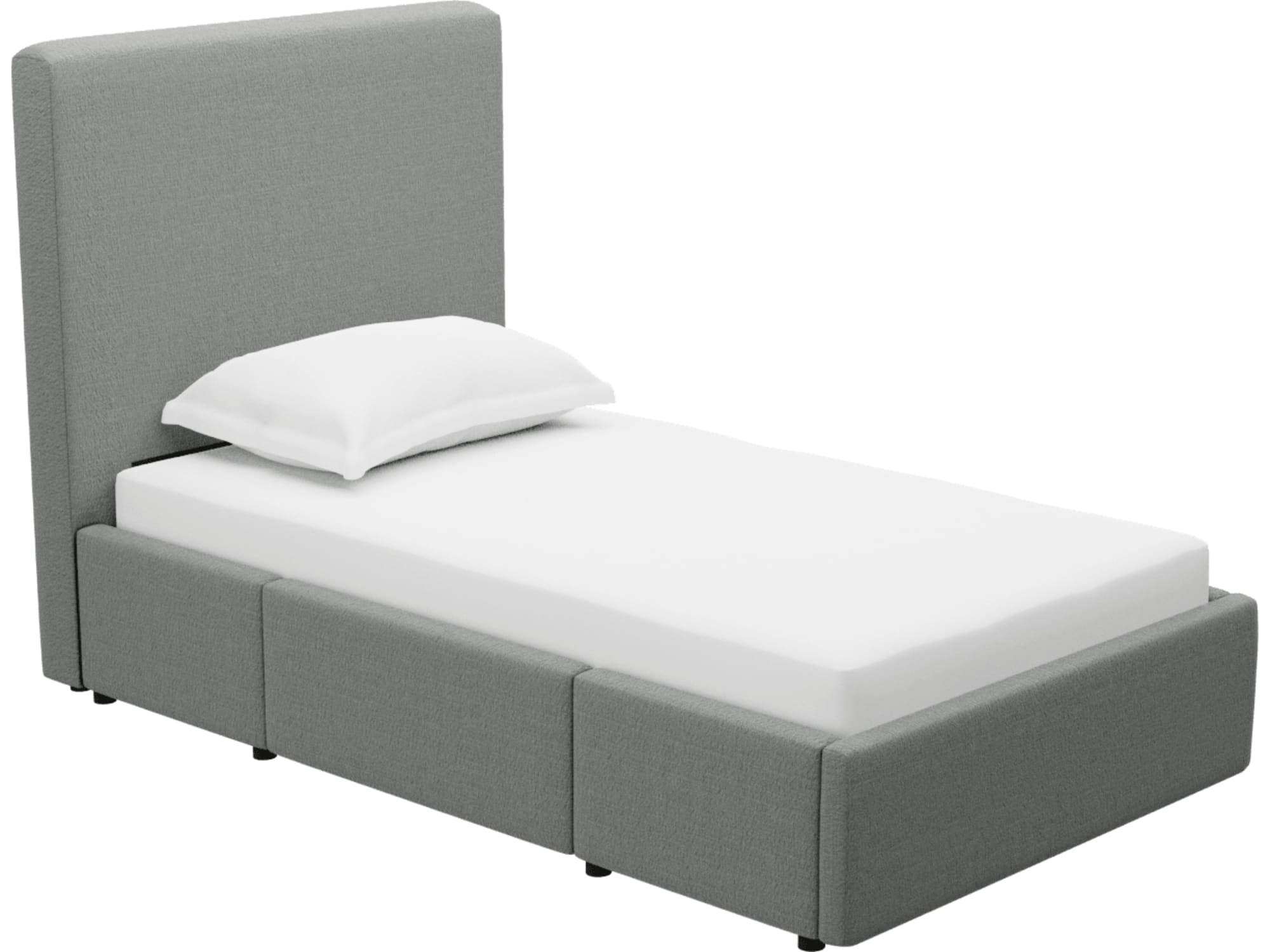 Aria Tribute Storm Left Drawer Storage Bed