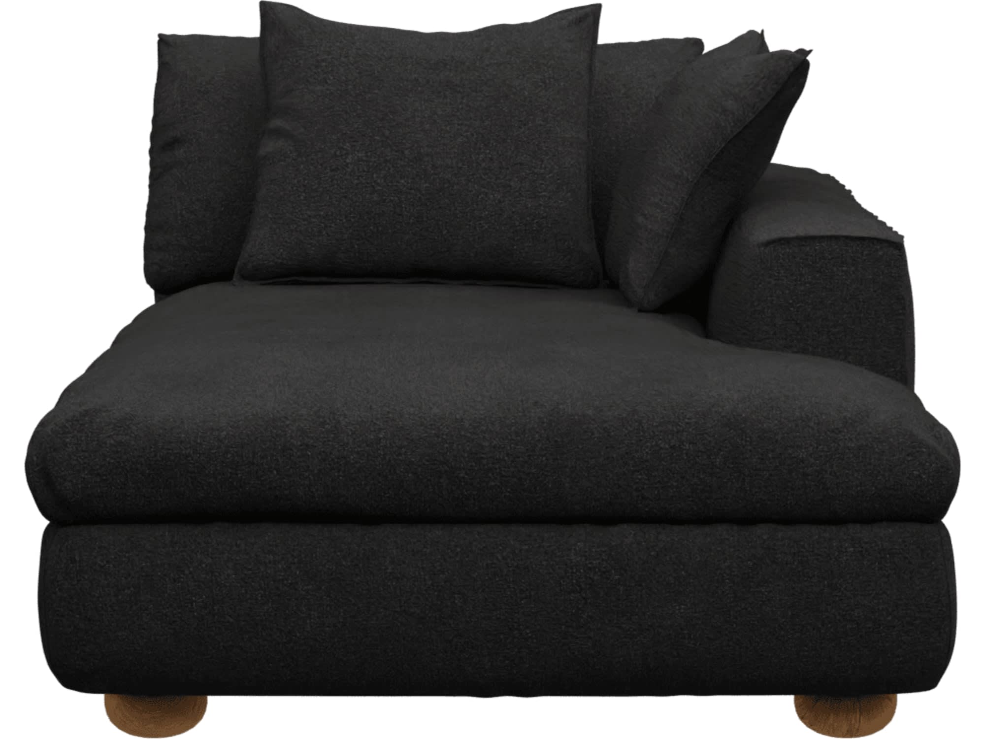 Tully California Charcoal Right Arm Facing Chair Module