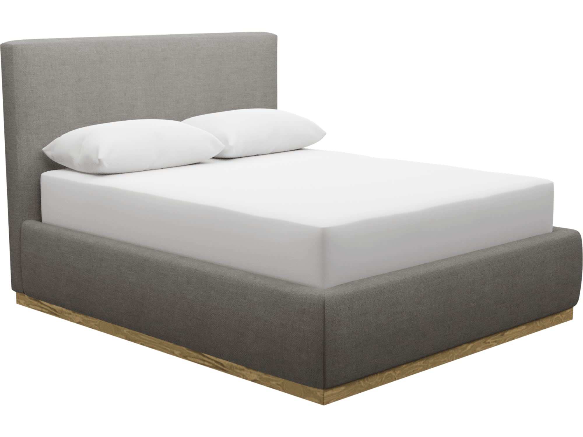 Haven Gas Lift Bed Isla Soft Grey
