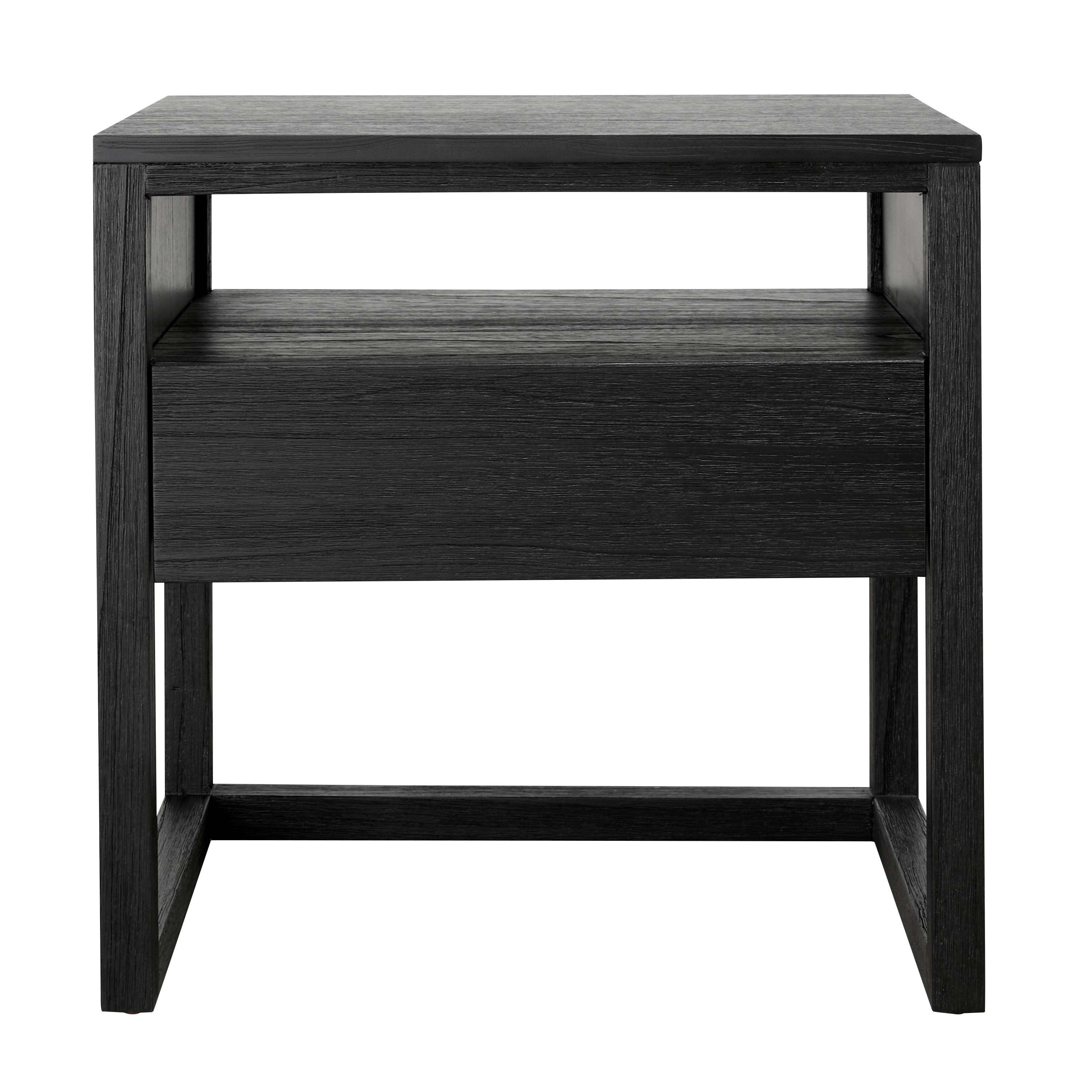 Balmain Side Table Black - 1 Drawer
