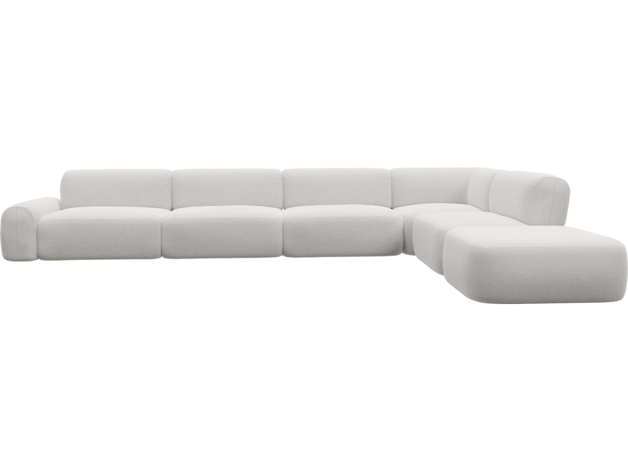 Beckett Muse Frost Modular Sofa - 7 Piece
